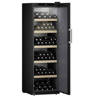 Chłodziarka do wina Liebherr WSbli 5231 GrandCru Selection czarny wolnostojąca nowoczesna winiarka z technologią Smart Home na 229 butelek wina