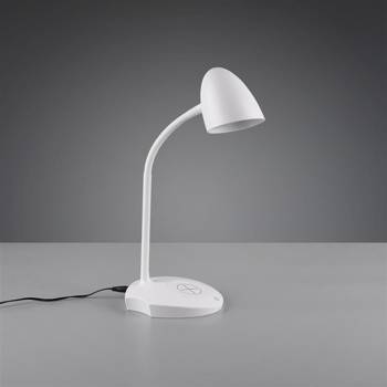 Lampa stojąca RL LOAD Funkcja dotykowa 4 poziomy  biała Ładowanie indukcyjne telefonu biurkowa