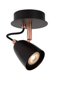 Lampa sufitowa Lucide RIDE-LED miedzianyczarna reflektorek