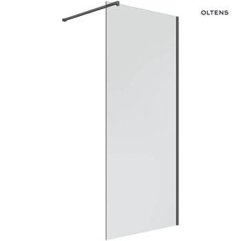 Prysznic Walk-In 100 cm Oltens Bo nowoczesna ścianka prysznicowa profil czarny mat elegancka i ponadczasowa