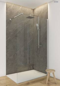 Prysznic Walk-in Oltens Vida 120 cm nowoczesna komfortowa ścianka prysznicowa wolnostojąca