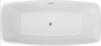 Wanna wolnostojąca Deante Anemon 150x70 cm KDM 015W biała akrylowa wanna prostokątna do nowoczesnych łazienek