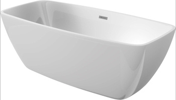 Wanna wolnostojąca Deante Anemon 170x80cm KDM 017W biała akrylowa wanna prostokątna do nowoczesnych łazienek