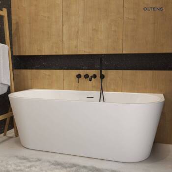Wanna wolnostojąca Oltens Delva 170 x 80 cm biały nowoczesna wanna przyścienna do luksusowej łazienki